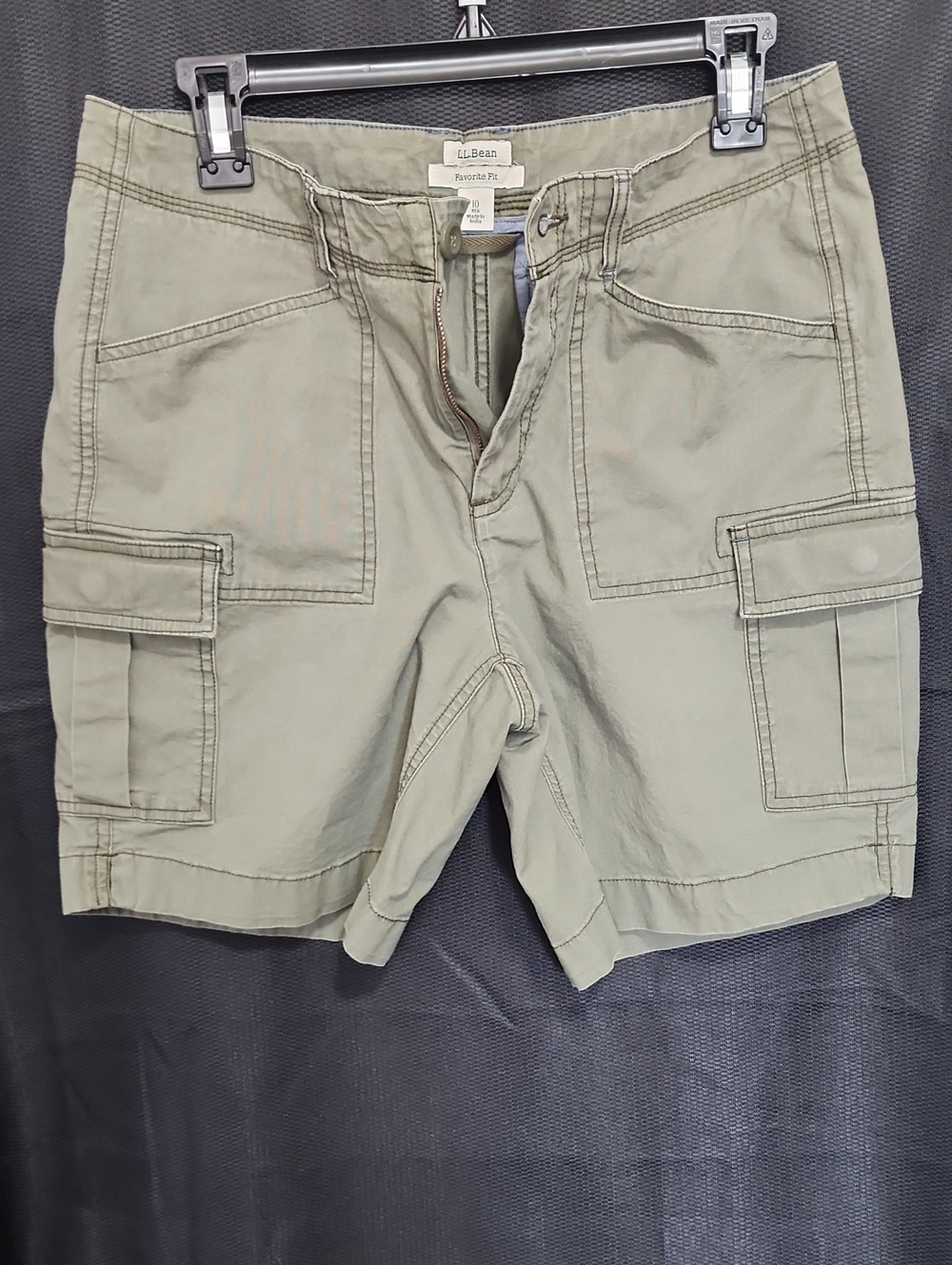 L.L. Bean Women's Light Olive Tactical Cargo Shorts
